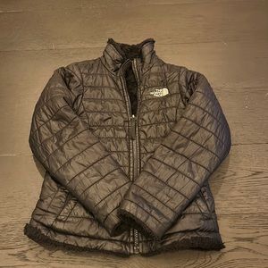 The North Face reversible girls, jacket, size small, (7/8)